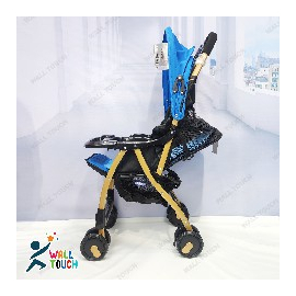 Portable Baby Stroller Baby Trolley Folding Pram for kids (Sky Blue), 5 image