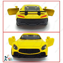 Alloy Die cast Pull Back Mini Metal Private Car Model Super Speed Mini Latest Toy Gift For Kids & For Transportation Vehicle Car Lover (Yellow), 8 image