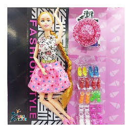 Beauty Fashion Girl Stylish Barbie Doll Wonderful Toy & Accessories For kids & Girls, 8 image