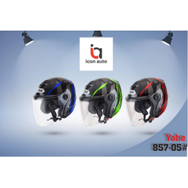 YOHE 857-05 Helmet, Color: Black, 2 image