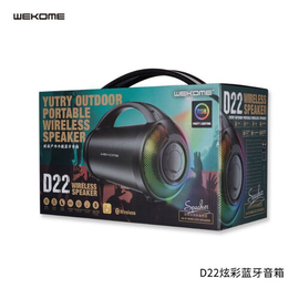 Wekome D22 RGB DJ Lighting Wireless Speaker Hi-Fi Bluetooth Fm TWS Stereo Bass Surround Sound Portable Outdoor Subwoofer, 2 image
