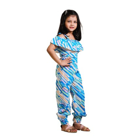 Girls Stylish Jumpsuit Multicolor, Baby Dress Size: 3-4 years