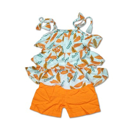 Baby Girls Summer Frock & Pants Set, Baby Dress Size: 6 Months