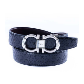safa leather-Fashionable Artificial Leather Belt with Silver Buckle