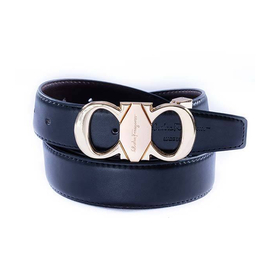 safa leather-Golden Buckle Artificial Leather Belt