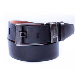 safa leather-Black Artificial Leather Formal Belt