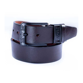 safa leather-Dark chocolate Artificial Leather Formal Belt