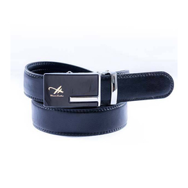 safa leather-Black Formal Belt with Artificial Leather
