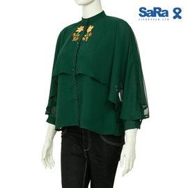 SaRa Ladies Fashion Tops (WFT208YJA-Green), Size: S, 3 image