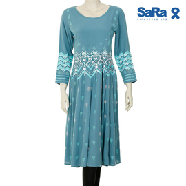 SaRa Ladies KURTI (WKZ21FHB-Teal), Size: S