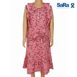 SaRa GIRLS FROCK  (GFR322FFK-Pink), Baby Dress Size: 2-3 years