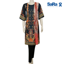 SaRa ETHNIC 3pcs (WLW22FF-Black), Size: S