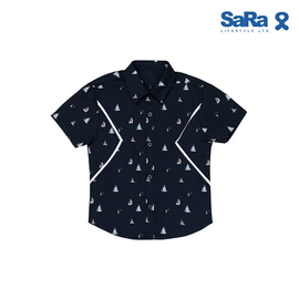 SaRa Boys Casual Shirt (BCS232PEK-Navy blue), Baby Dress Size: 2-3 years