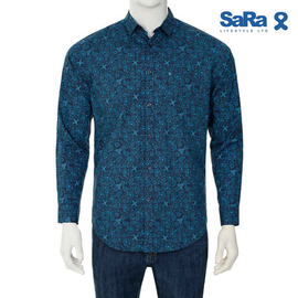 SaRa Mens Casual Shirt (MCS602FCF-Printed), Size: S