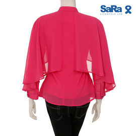 SaRa Ladies Fashion Tops (WFT208YJB-Pink), Size: S, 4 image