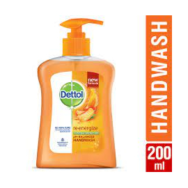 Dettol Handwash Re-energize 200ml Pump pH-Balanced Liquid Soap formula