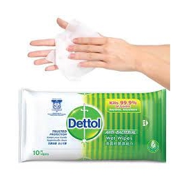 Dettol Antibacterial Disinfectant Wet Wipes Single Pack, 5 image