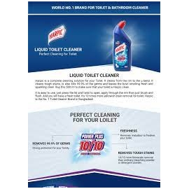 Harpic Toilet Cleaner Liquid 500ml Original Power Plus 10/10 Stain Remover, 3 image