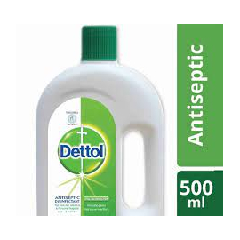 Dettol Antiseptic Disinfectant Liquid 500ml for First Aid, Medical & Personal Hygiene- use diluted