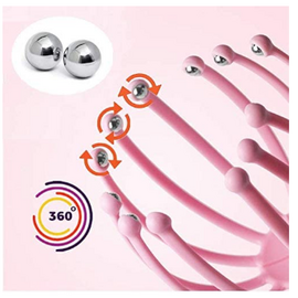 Portable Stress Relieving Head Massager With 8 Rolling Steel Balls, 2 image