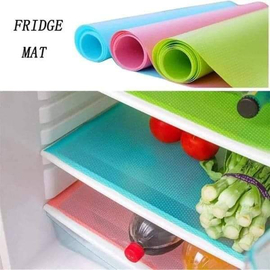 Refrigerator Pad Antibacterial Antifouling Mildew Moisture Tailorable Pad Refrigerator Mats Fridge Waterproof -4 pcs