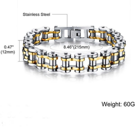 Mens Powerful Stainless Steel Bracelet, 2 image