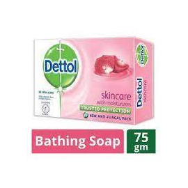 Dettol Soap Skincare 75gm Bathing Bar, Soap with Moisturizers