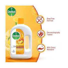Dettol Handwash Re-energize 750ml Refill pH-Balanced Liquid Soap formula, 2 image