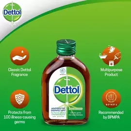 Dettol Antiseptic Disinfectant Liquid 50ml for First Aid, Medical & Personal Hygiene- use diluted, 2 image