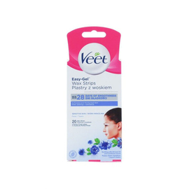 Veet Easy Gel 20 Wax Strip Sensitive Skin For Long Lasting Smoothness