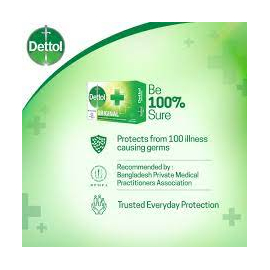 Dettol Soap Original 75gm Bathing Bar, Soap with protection from 100 illness-causing germs, 3 image