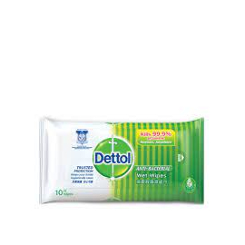 Dettol Antibacterial Disinfectant Wet Wipes Single Pack
