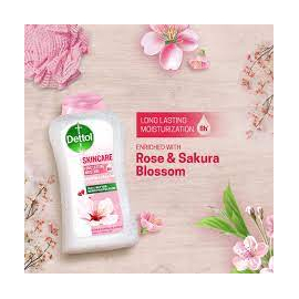 Dettol Antibacterial Body Wash Skincare Rose & Sakura Blossom with 8 Hours Long Lasting Moisture 250ml Shower Gel, 2 image