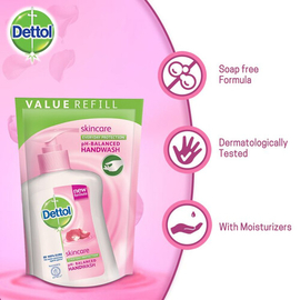 Dettol Handwash Skincare 170ml Refill,pH-Balanced Liquid Soap with Moisturizers, 3 image