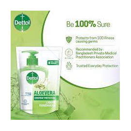 Dettol Handwash Aloe Vera 170ml Refill Liquid Soap with Aloe Vera Extract, 2 image