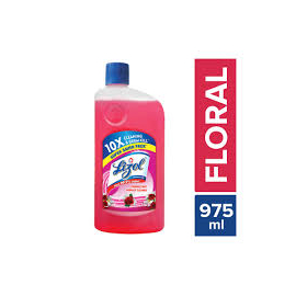 Lizol Disinfectant Floor & Surface Cleaner 975ml Floral, Kills 99.9% Germs