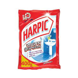 Harpic Bathroom Cleaner Powder for Floor, Basin & Tiles- 400gm