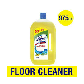 Lizol Disinfectant Floor & Surface Cleaner 975ml Citrus, Kills 99.9% Germs