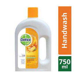 Dettol Handwash Re-energize 750ml Refill pH-Balanced Liquid Soap formula