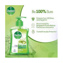 Dettol Handwash Aloe Vera 200ml Pump Liquid Soap with Aloe Vera Extract, 3 image