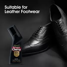 Cherry Shoe Polish Black 75ml, 4 image