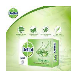 Dettol Soap Aloe Vera 75gm Bathing Bar, Soap with Aloe Vera Extract, 3 image