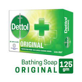 Dettol Soap Original 125gm Bathing Bar, Soap with protection from 100 illness-causing germs
