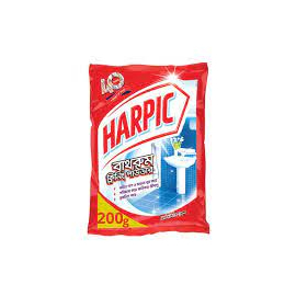 Harpic Bathroom Cleaner Powder for Floor, Basin & Tiles- 200gm