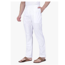 White and Black Naro Pant Style Pajama For Men
