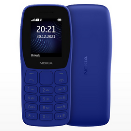 Nokia 105 DS (2022)- Blue, Color: Blue
