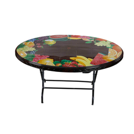 Dining Table 6 Seat Oval S/L Print Mix Fruit - RW