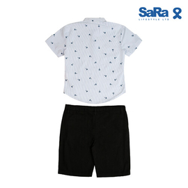 SaRa Boy's Set (BSP212PEB-White Printed), Baby Dress Size: 6-7 years, 2 image