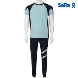 SaRa Men's Sport Swear Set (MSJ11YEAB-Sky blue), Size: M