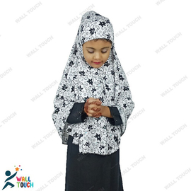 Stylish New Collection Hijab For 2-4/5-9 years Girl Dubai Cherry Fabric, Baby Dress Size: 1 year, 2 image
